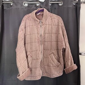 Free People Dolman Quilted Knit Jacket